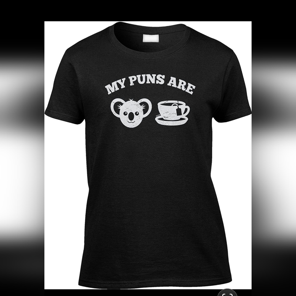 NEW Pun T-shirt Koala Tea Size Small